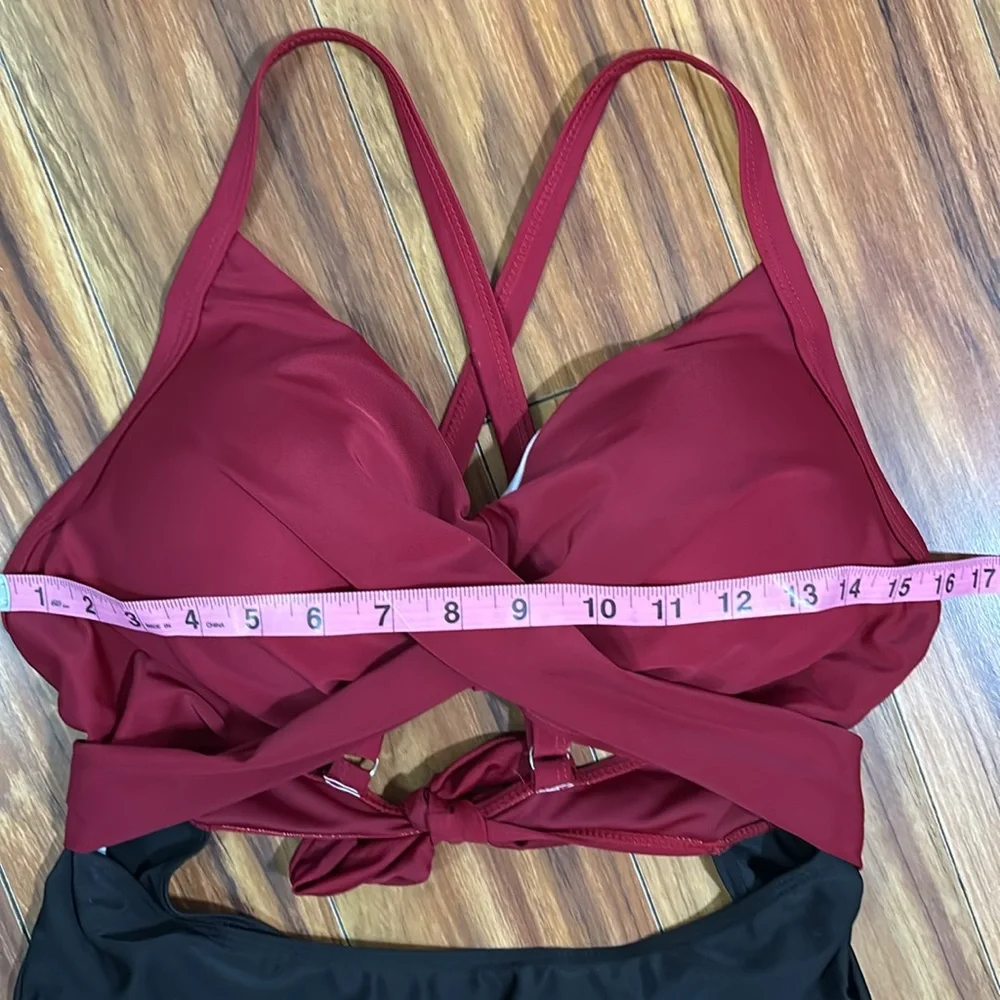 Red & black one piece swim suit, size XXL, NWOT. - Picture 15 of 15